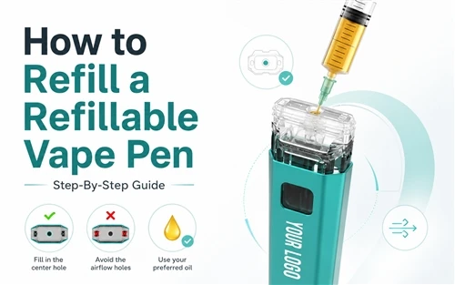 Cara mengisi semula pena vape yang boleh diisi semula: langkah - oleh - pandu...